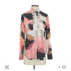 Banana Republic Beautiful Floral Button-Up Shirt